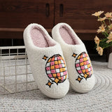 Graphic Plush Slippers