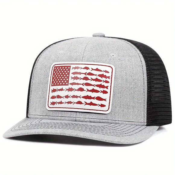 JK American Flag Trucker Hat