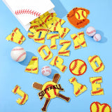 Softball Patches Chenille Letter Iron on Patches