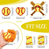 Softball Patches Chenille Letter Iron on Patches