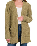 Popcorn Cardigan with Pockets