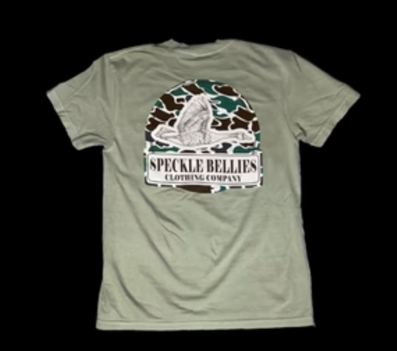 JK Speckle Bellies SB-CAMO ARCH LOGO Pocket Tee