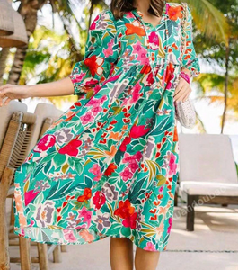 Hawaiian Flower Maxi