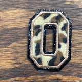 Leopard Print, 3.15 Inch Varsity Letter Patches Iron on Appliques