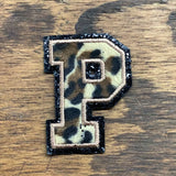 Leopard Print, 3.15 Inch Varsity Letter Patches Iron on Appliques