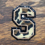 Leopard Print, 3.15 Inch Varsity Letter Patches Iron on Appliques