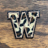 Leopard Print, 3.15 Inch Varsity Letter Patches Iron on Appliques