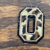 Leopard Print, 3.15 Inch Varsity Letter Patches Iron on Appliques