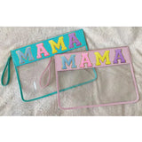 Varsity Letter Clear JUMBO Zipper Bag