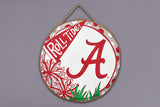 Collegiate Burlap Door Hangers: AL, MSU, OLE MISS