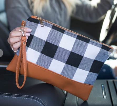 Buffalo Wristlet Clutch