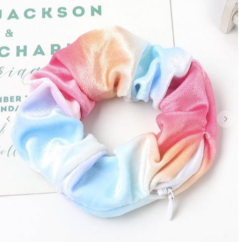 Velvet Zipper Scrunchie