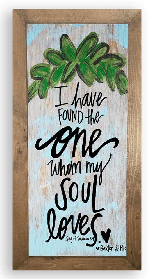 Baxter & Me Canvas & Framed Art 12x24