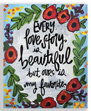 Baxter & Me Canvas & Framed Art 8x10